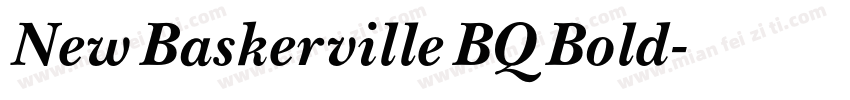 New Baskerville BQ Bold字体转换